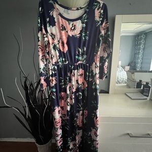 Long flower summer dress
